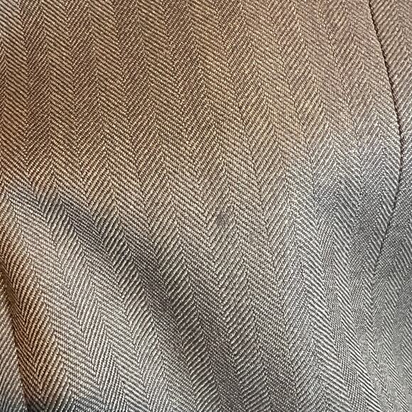 Jos. A. Bank 100% Wool Blazer Men's 44R Chocolate Brown Pinstripe Herringbone - Picture 7 of 8